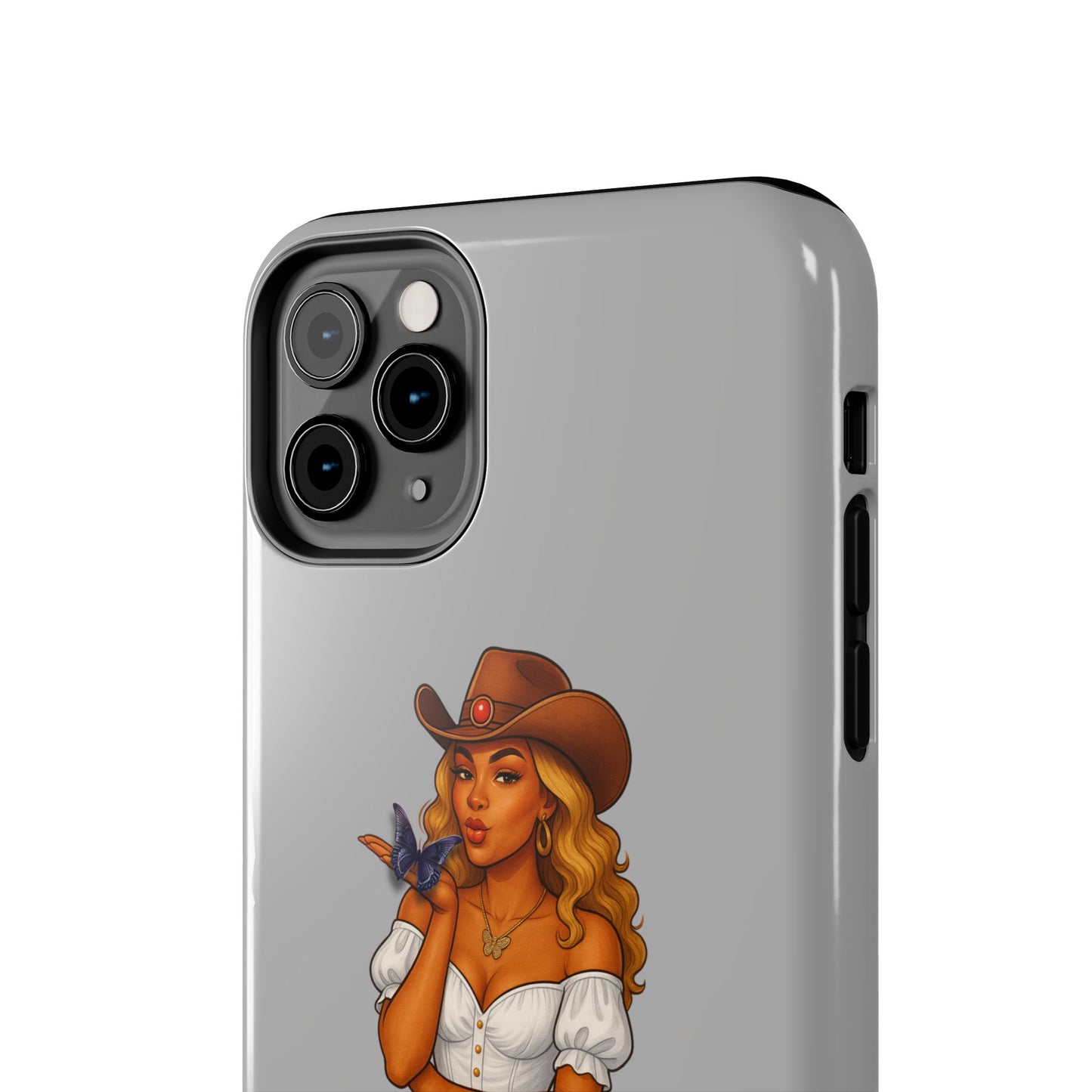 Cowgirl-Style Tough Phone Cases, Durable Phone Cover, Cute Western Phone Case, Fun Gift for Cowboys, No Questions Asked Design