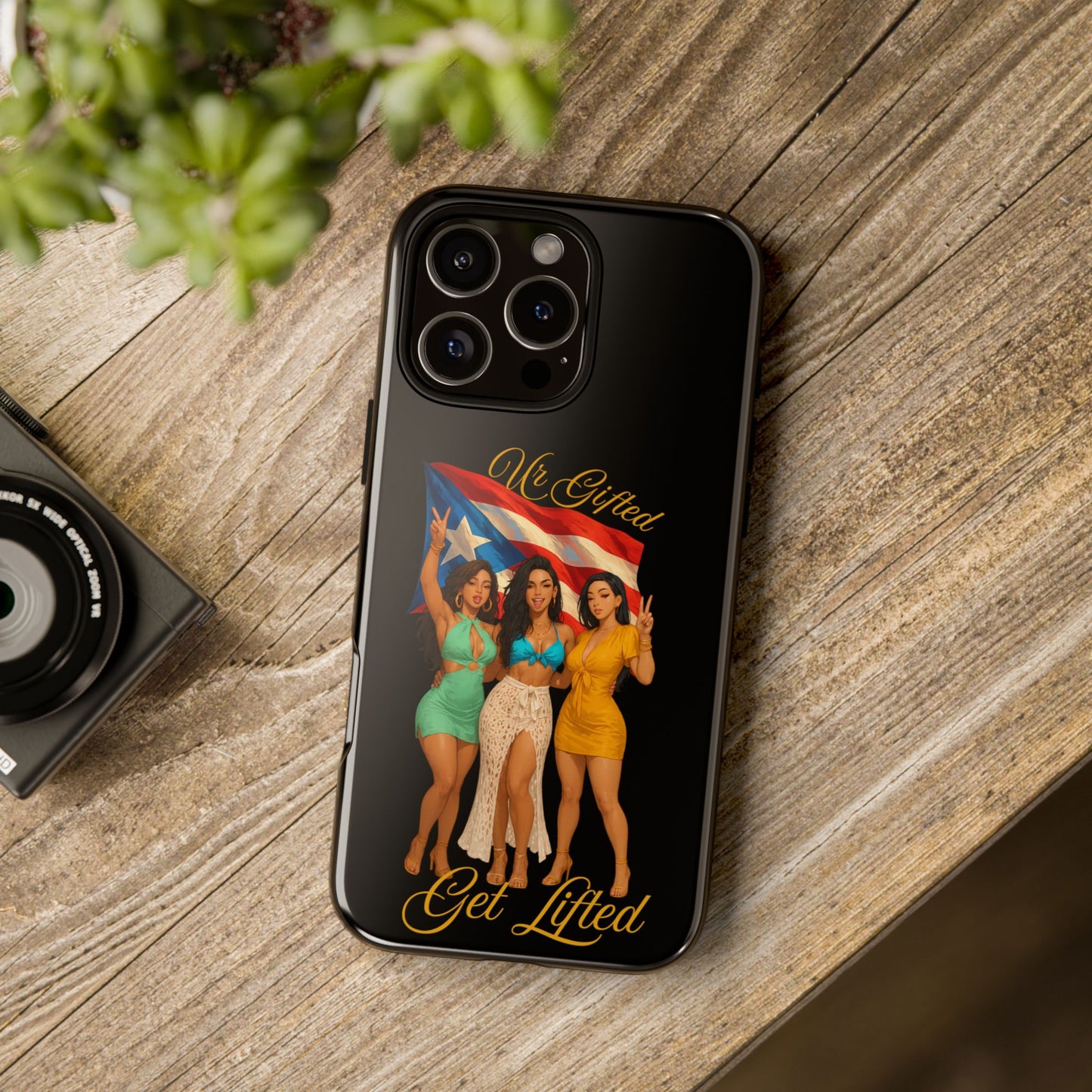 Vibrant Phone Case, Tough Cases, Puerto Rican Pride, Gift for Her, Fun Accessory, Colorful Design