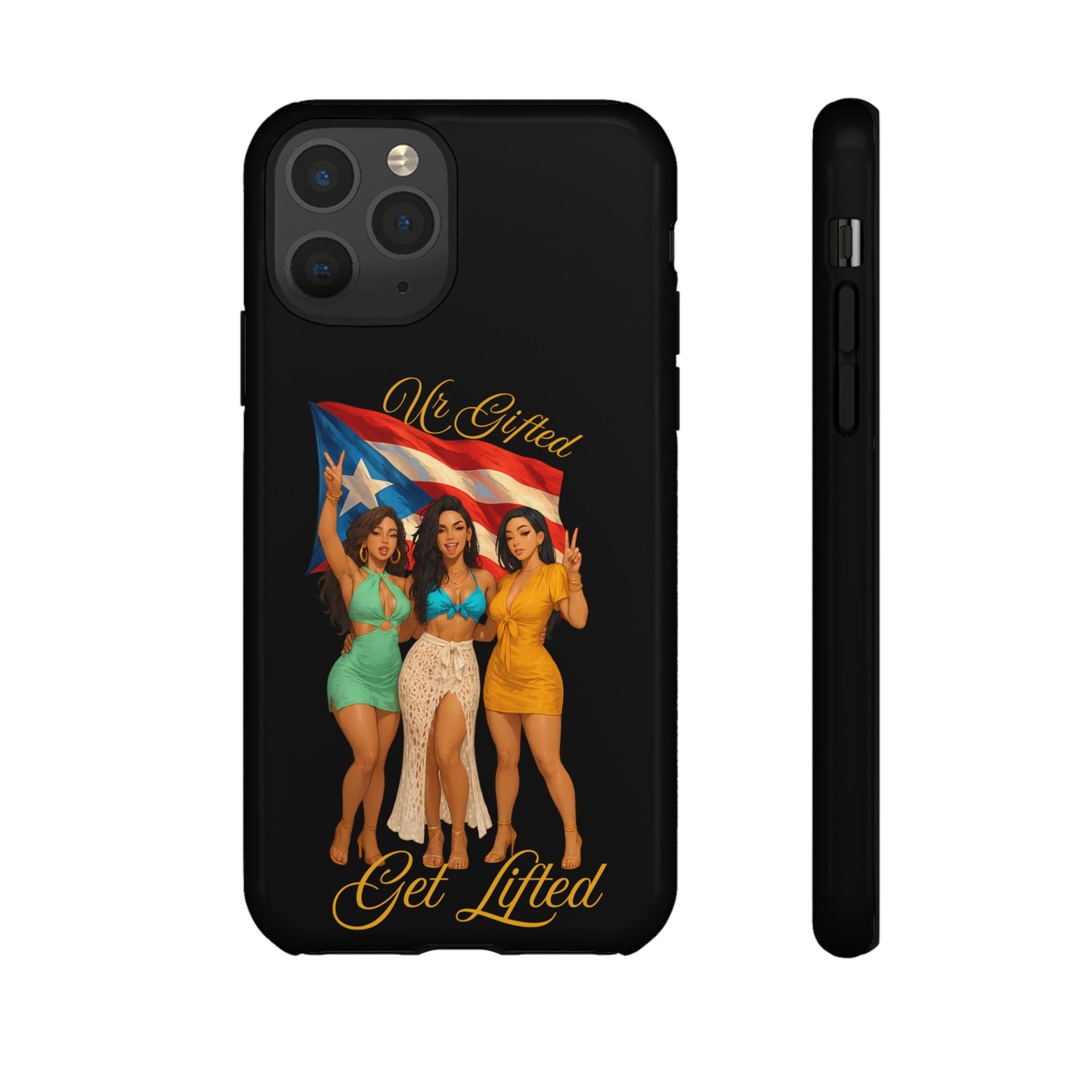Vibrant Phone Case, Tough Cases, Puerto Rican Pride, Gift for Her, Fun Accessory, Colorful Design