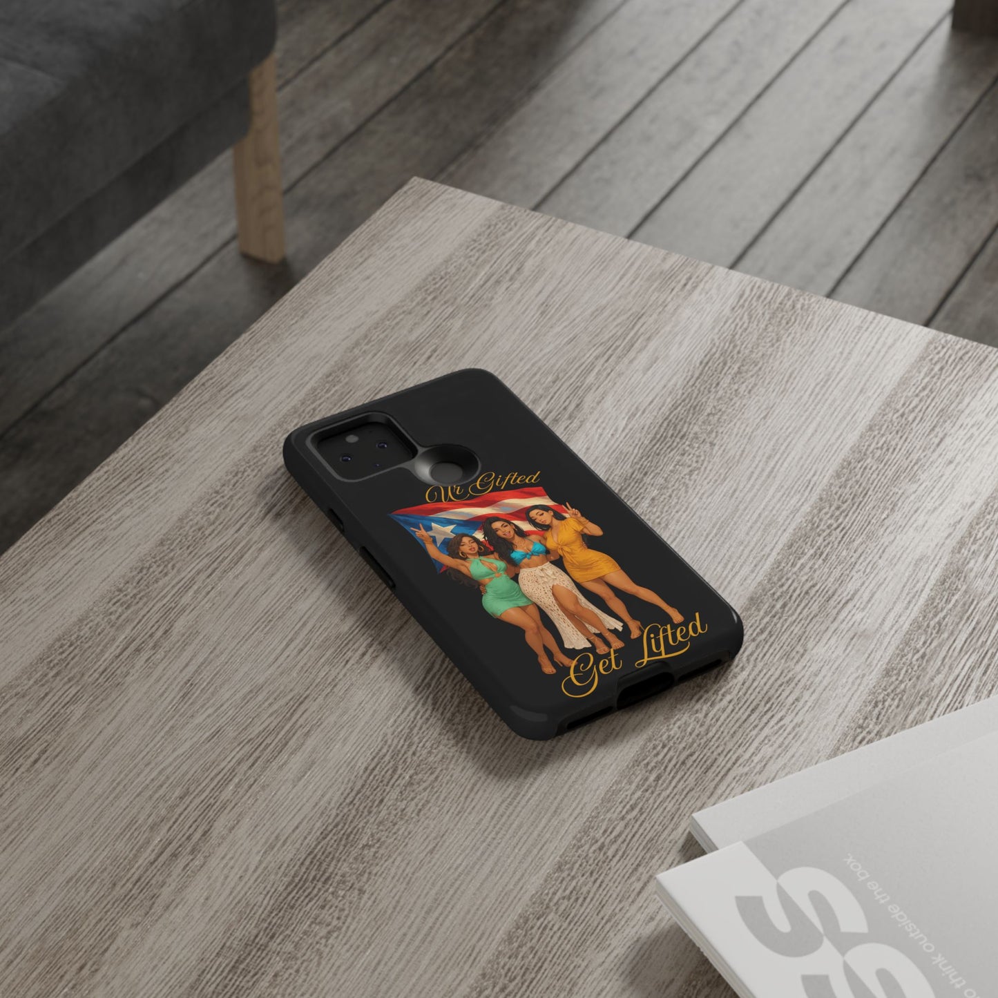 Vibrant Phone Case, Tough Cases, Puerto Rican Pride, Gift for Her, Fun Accessory, Colorful Design