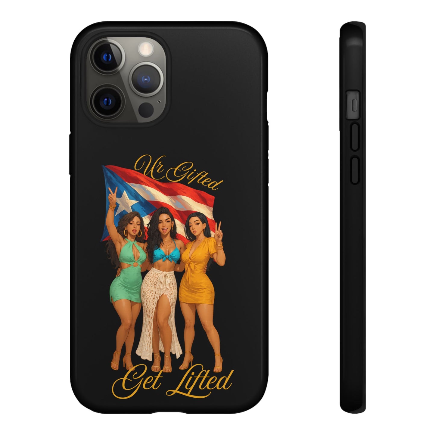 Vibrant Phone Case, Tough Cases, Puerto Rican Pride, Gift for Her, Fun Accessory, Colorful Design