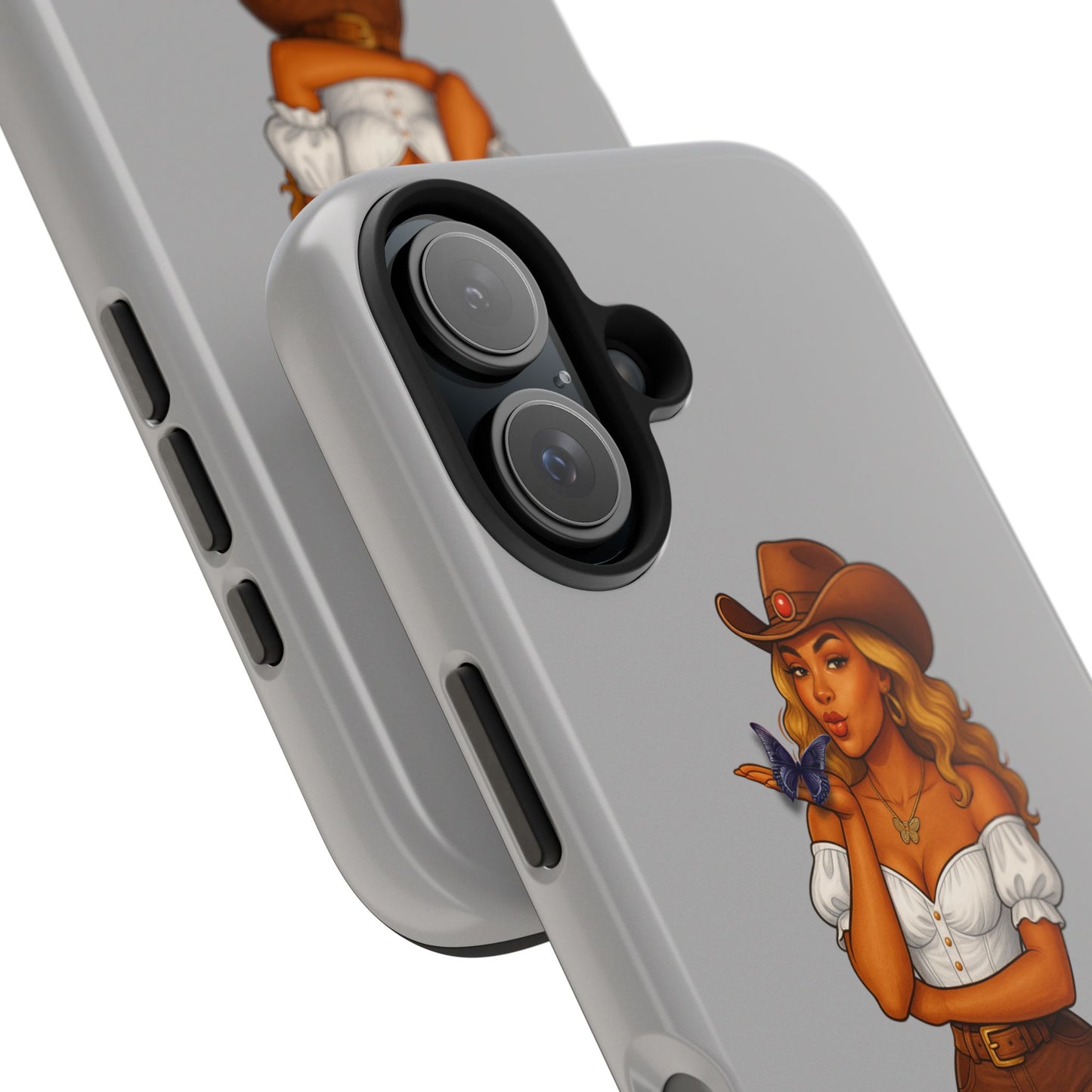 Cowgirl-Style Tough Phone Cases, Durable Phone Cover, Cute Western Phone Case, Fun Gift for Cowboys, No Questions Asked Design