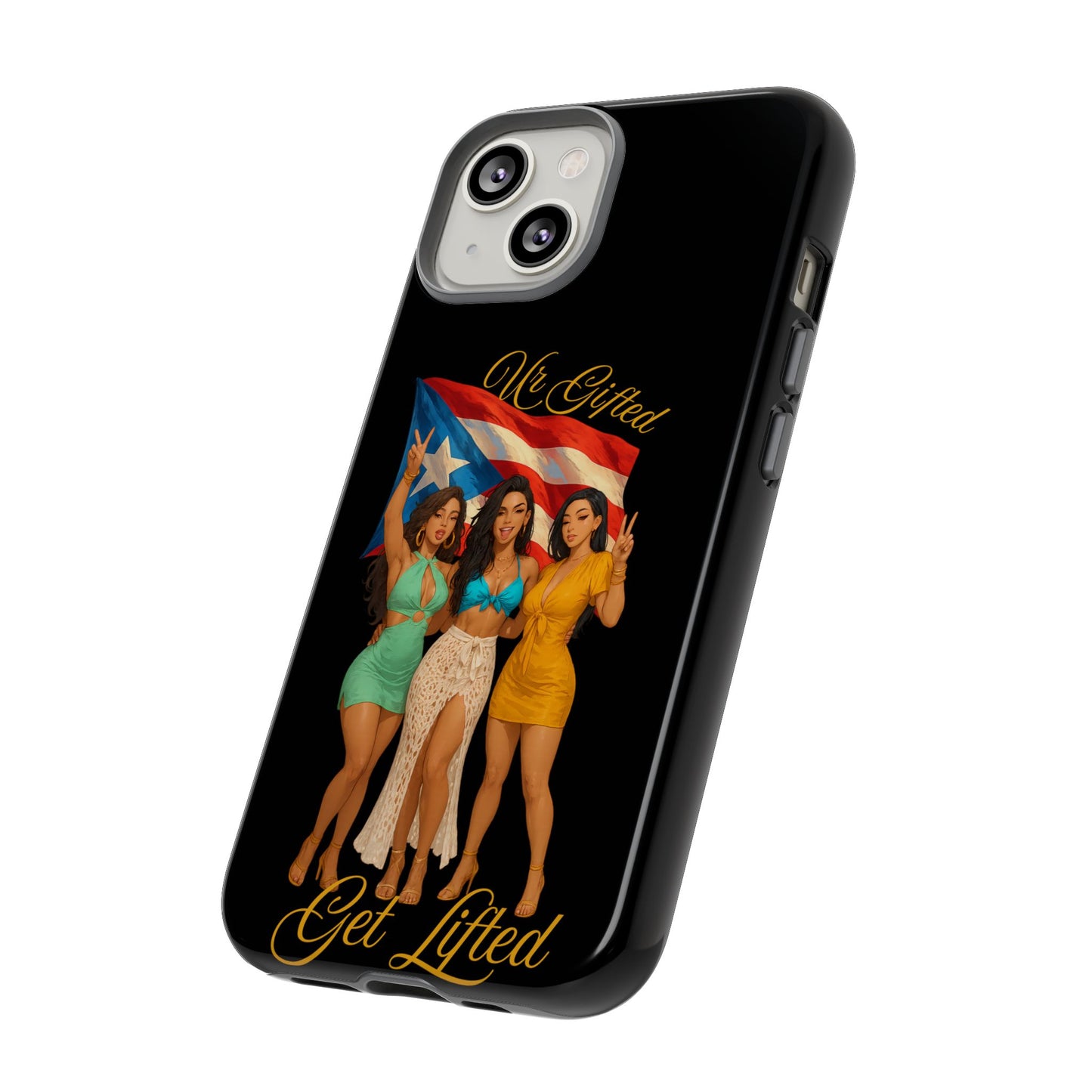 Vibrant Phone Case, Tough Cases, Puerto Rican Pride, Gift for Her, Fun Accessory, Colorful Design