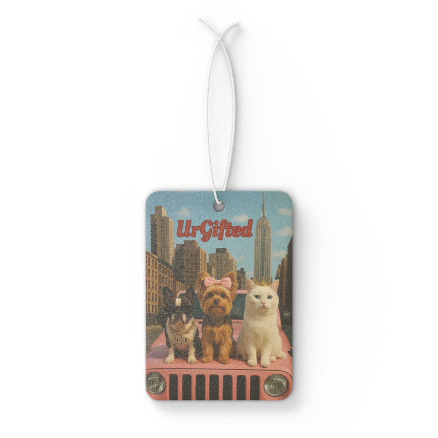 "Ur-Gifted" Car Air Freshener: Pet Lovers Gift, Car Decor, Cute Animal Air Fresheners, Unique Car Accessories, Fun Pet Gifts