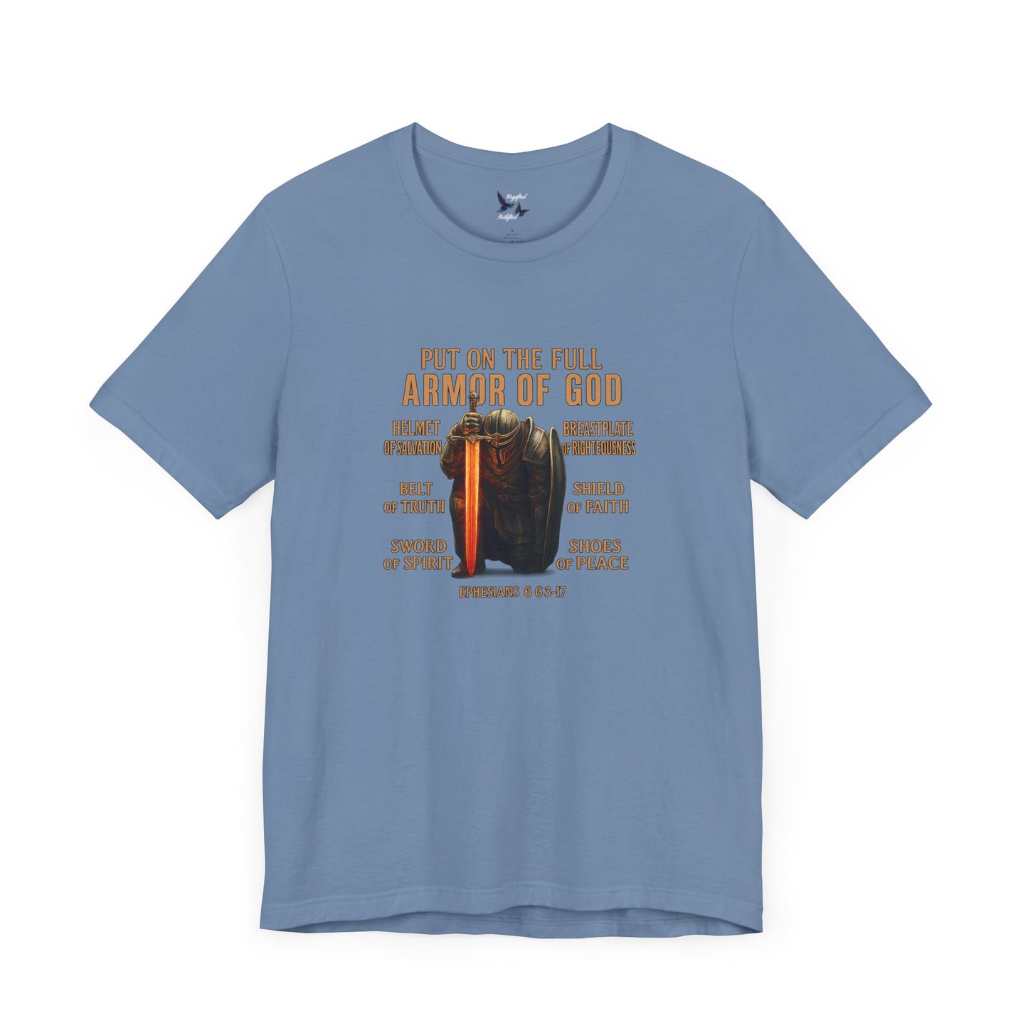Faith-Inspired Tee, Christian Apparel, Armor of God Shirt, Spiritual Gift, Casual Comfort, Bible Verse T-Shirt