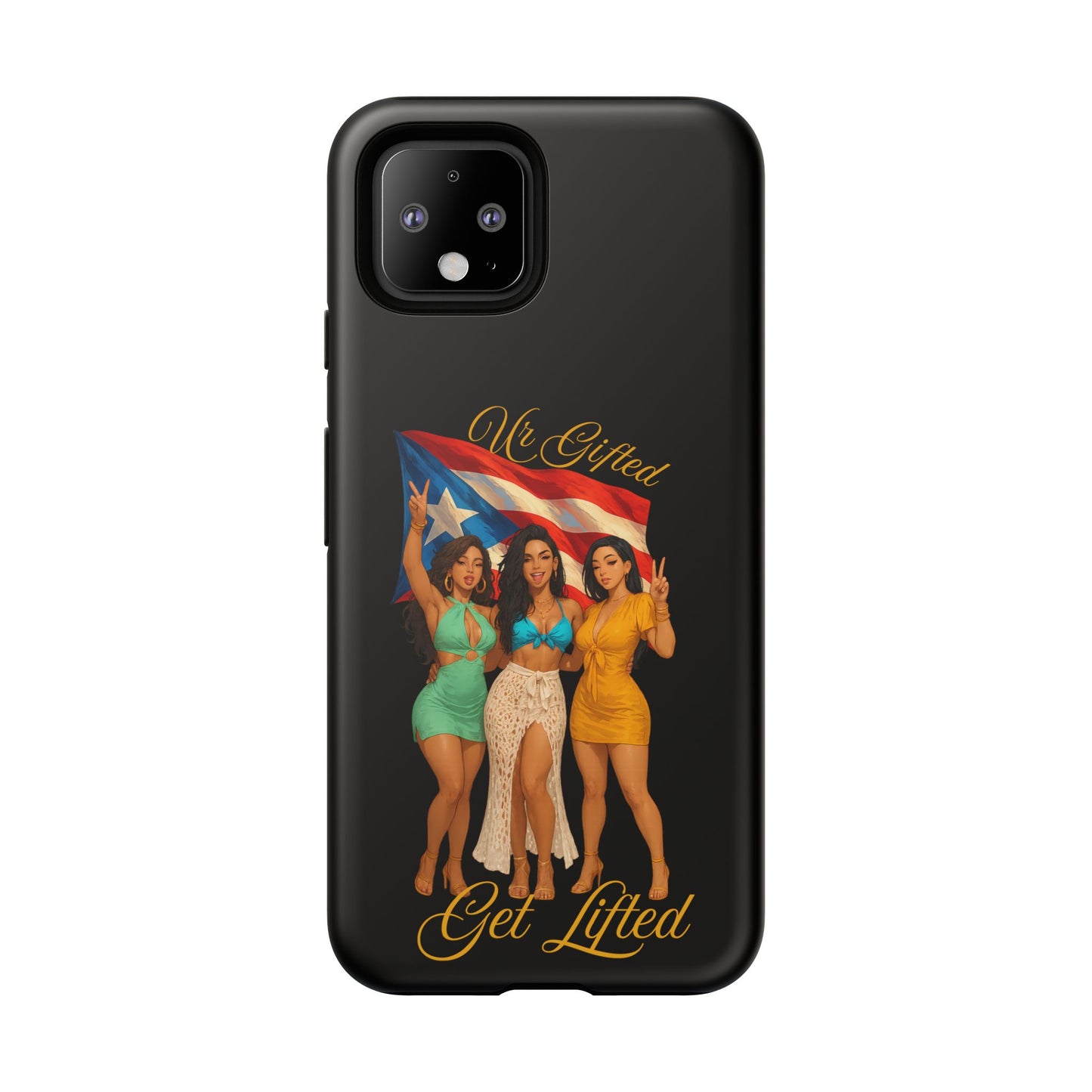 Vibrant Phone Case, Tough Cases, Puerto Rican Pride, Gift for Her, Fun Accessory, Colorful Design