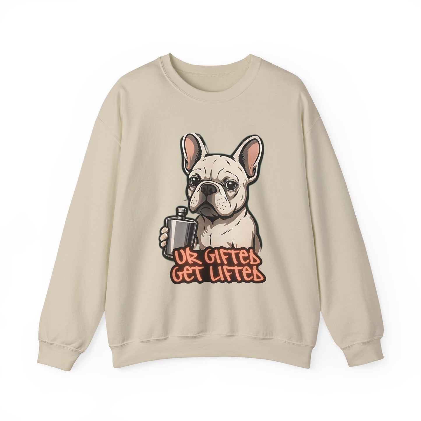 Cool Dog Sweatshirt, Gifted Lifters Crewneck, Funny Pet Apparel, Dog Lover Gift, Unisex Sweatshirt for Dog Lovers