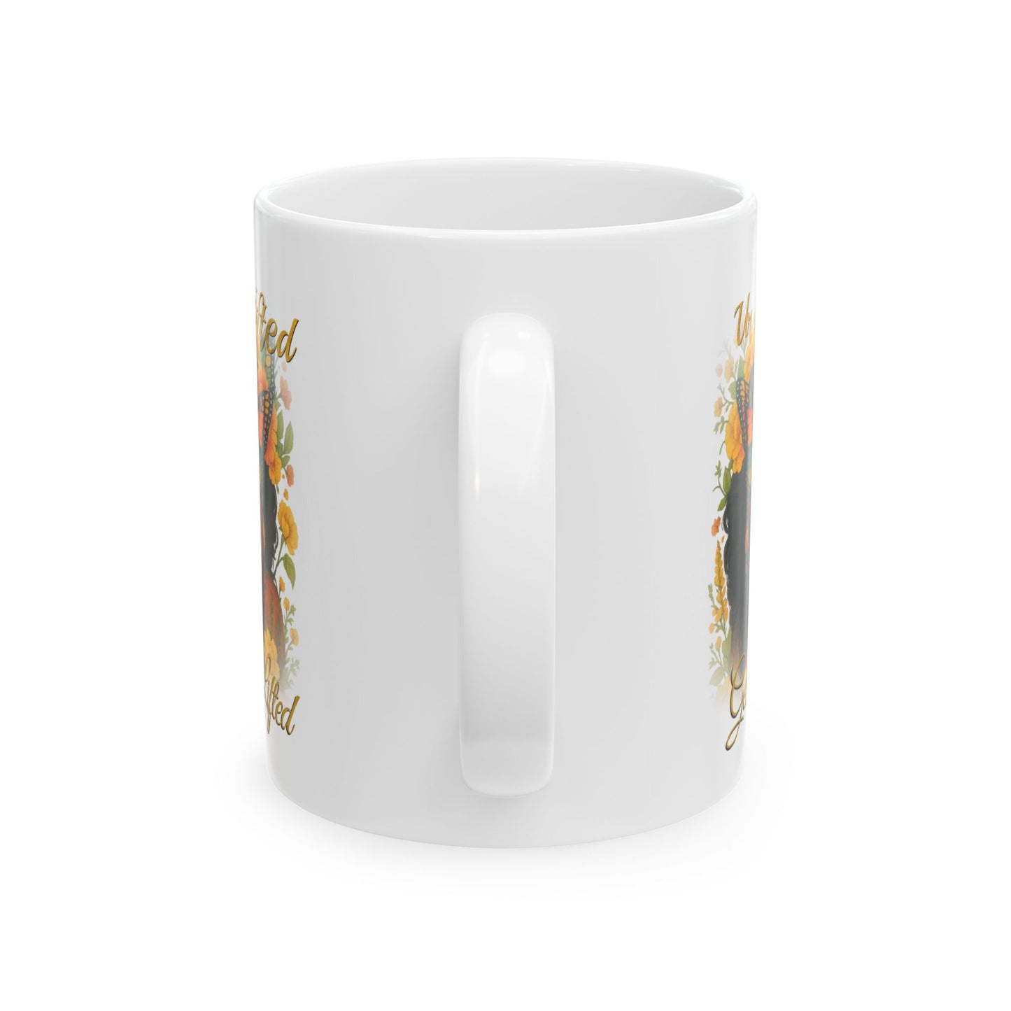 Floral Motivational Ceramic Mug - Perfect Gift for Tea Lovers, Coffee Enthusiasts, or Inspirational Home Decor