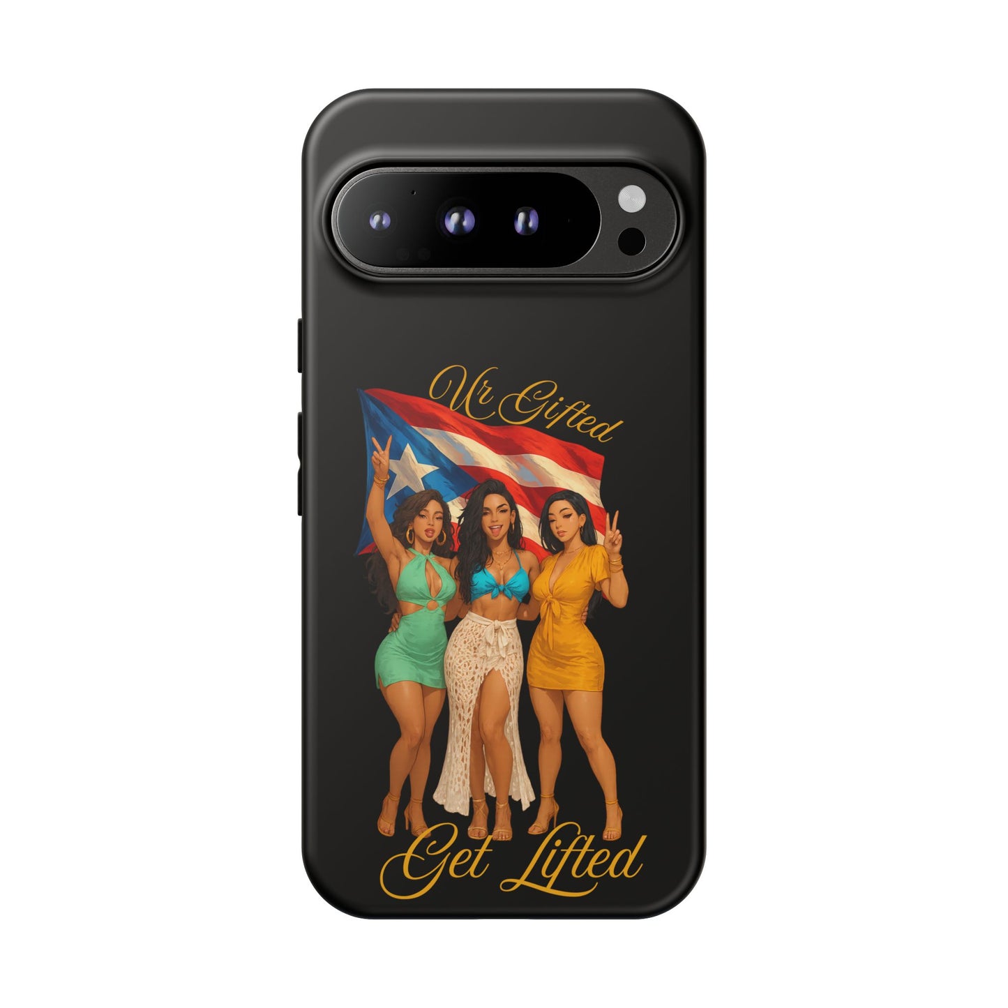 Vibrant Phone Case, Tough Cases, Puerto Rican Pride, Gift for Her, Fun Accessory, Colorful Design
