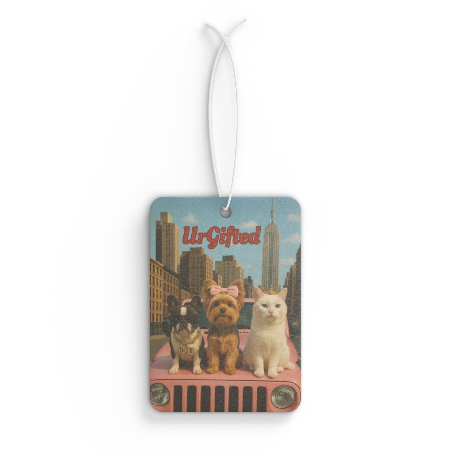 "Ur-Gifted" Car Air Freshener: Pet Lovers Gift, Car Decor, Cute Animal Air Fresheners, Unique Car Accessories, Fun Pet Gifts