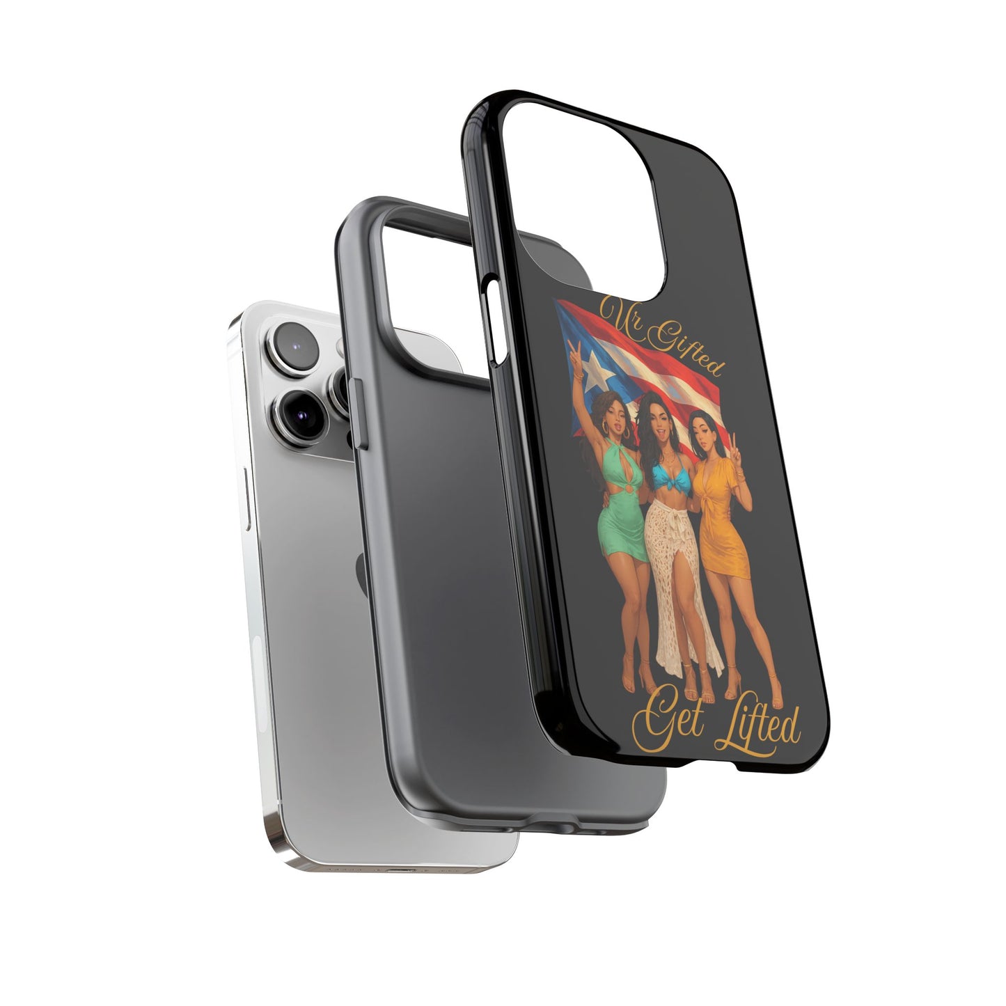 Vibrant Phone Case, Tough Cases, Puerto Rican Pride, Gift for Her, Fun Accessory, Colorful Design