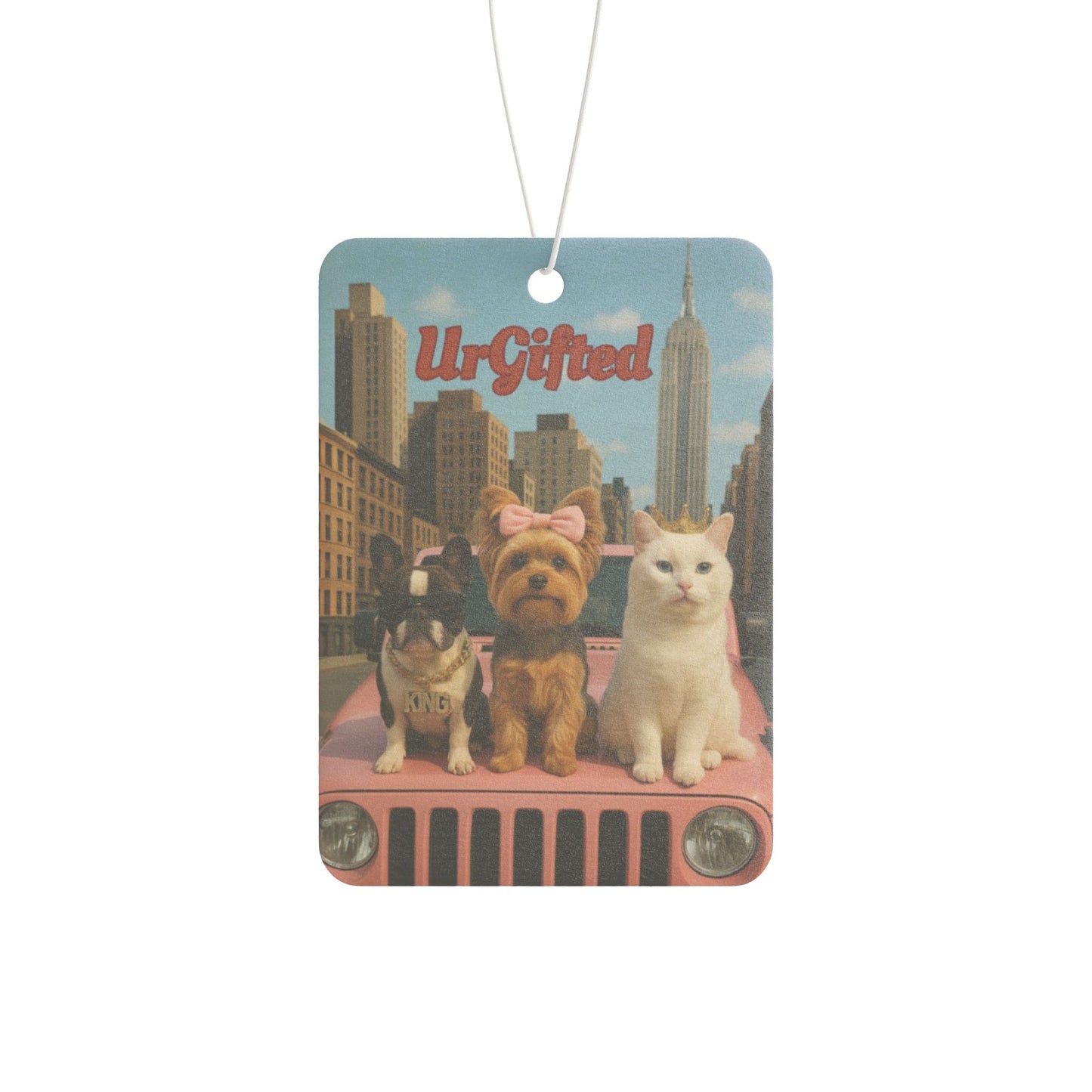 "Ur-Gifted" Car Air Freshener: Pet Lovers Gift, Car Decor, Cute Animal Air Fresheners, Unique Car Accessories, Fun Pet Gifts
