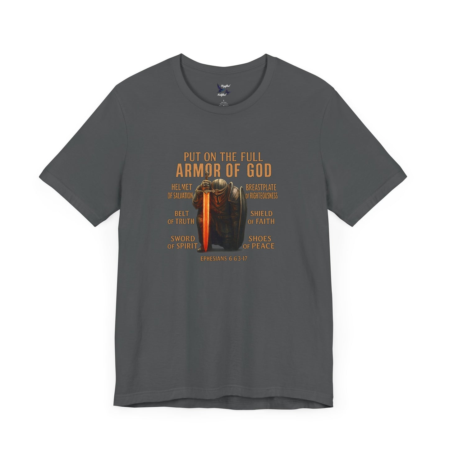 Faith-Inspired Tee, Christian Apparel, Armor of God Shirt, Spiritual Gift, Casual Comfort, Bible Verse T-Shirt
