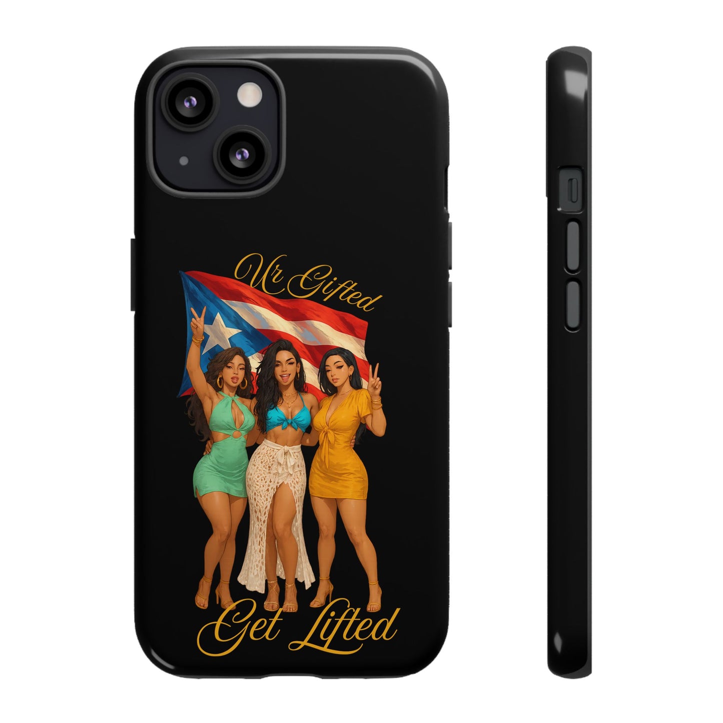 Vibrant Phone Case, Tough Cases, Puerto Rican Pride, Gift for Her, Fun Accessory, Colorful Design