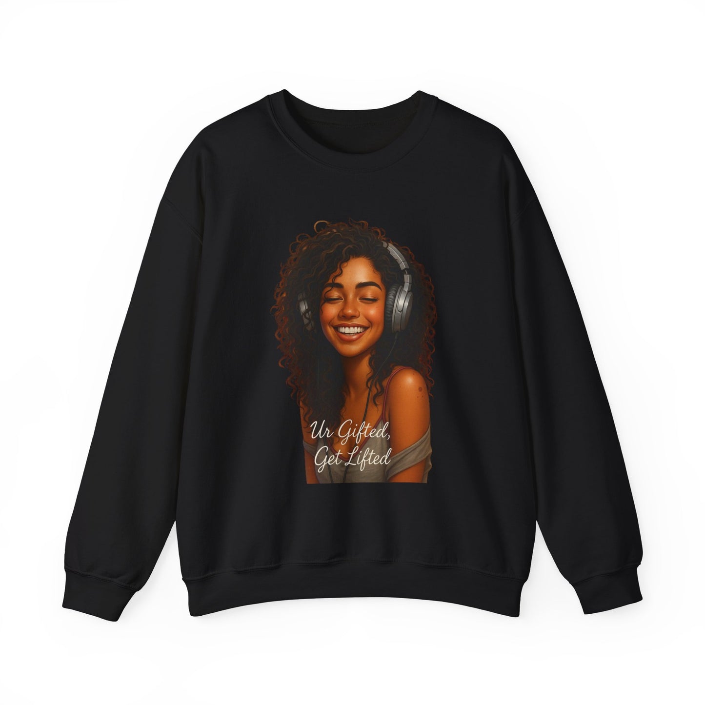 Inspirational Crewneck Sweatshirt, Unisex Gifted Sweatshirt, Cozy Fashion, Music Lover Apparel, Perfect for Friends or Self-Care