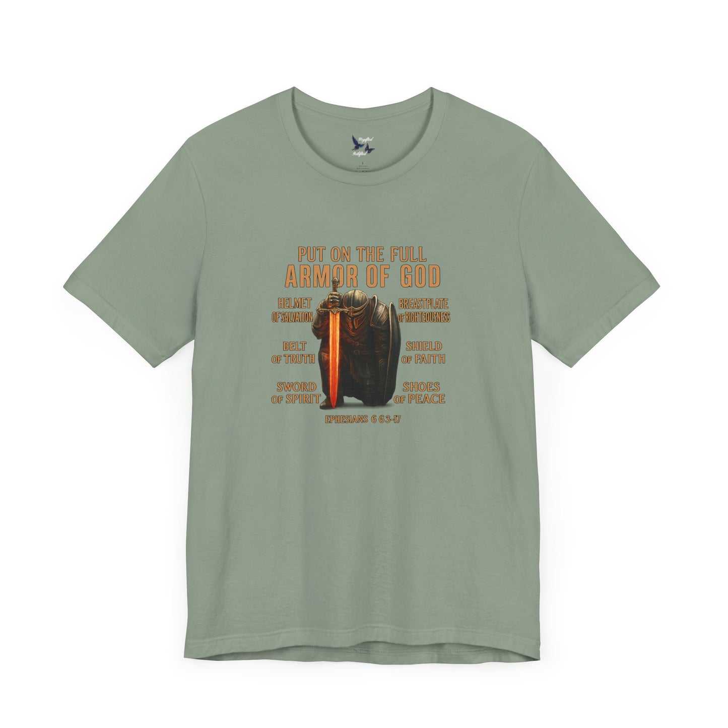 Faith-Inspired Tee, Christian Apparel, Armor of God Shirt, Spiritual Gift, Casual Comfort, Bible Verse T-Shirt