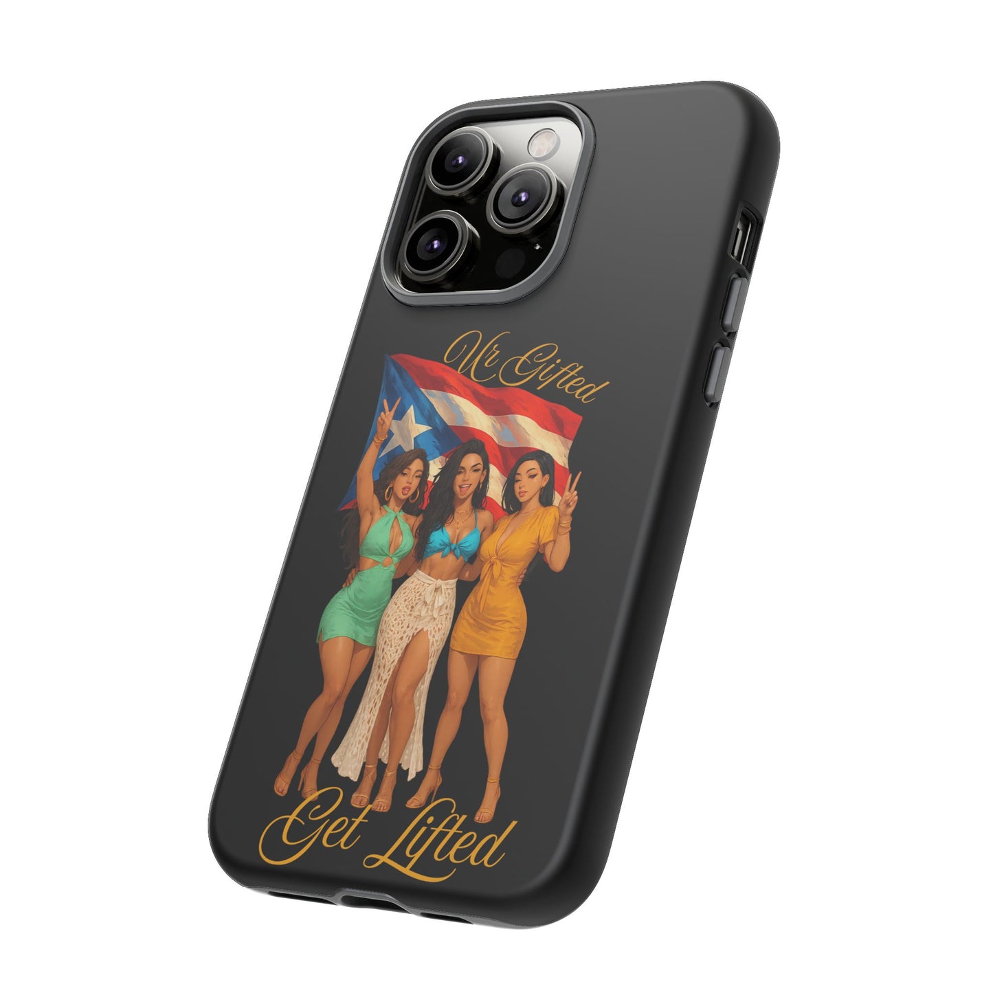 Vibrant Phone Case, Tough Cases, Puerto Rican Pride, Gift for Her, Fun Accessory, Colorful Design