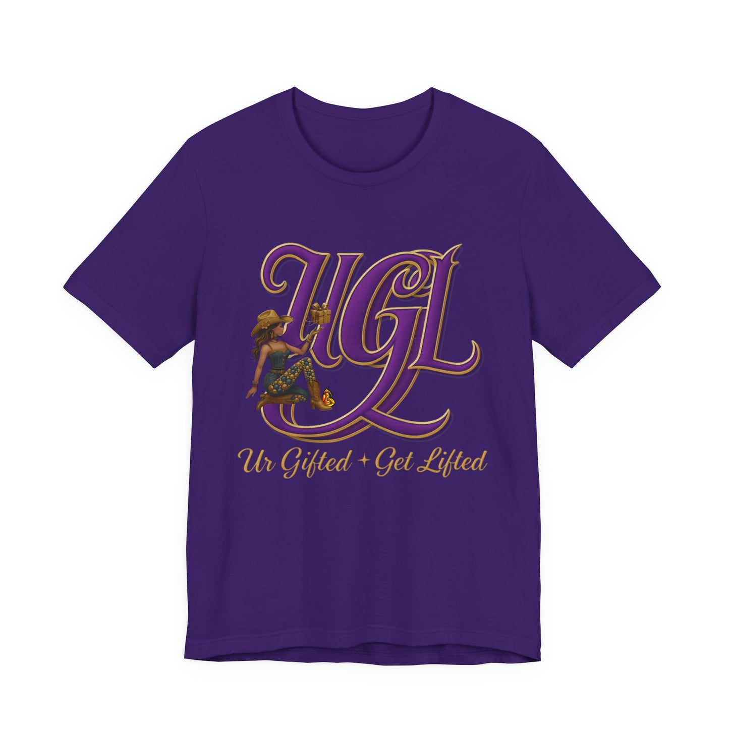 Ur Gifted Get Lifted Graphic Tee - Ur Gifted & Get Lifted, Casual Wear, Gift Idea, Inspirational Apparel, Summer Outfit, Street Style