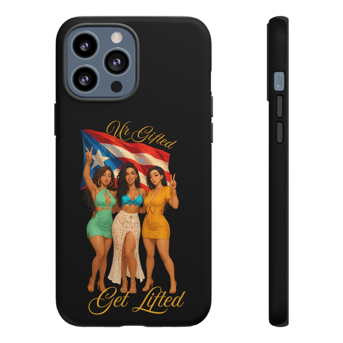 Vibrant Phone Case, Tough Cases, Puerto Rican Pride, Gift for Her, Fun Accessory, Colorful Design