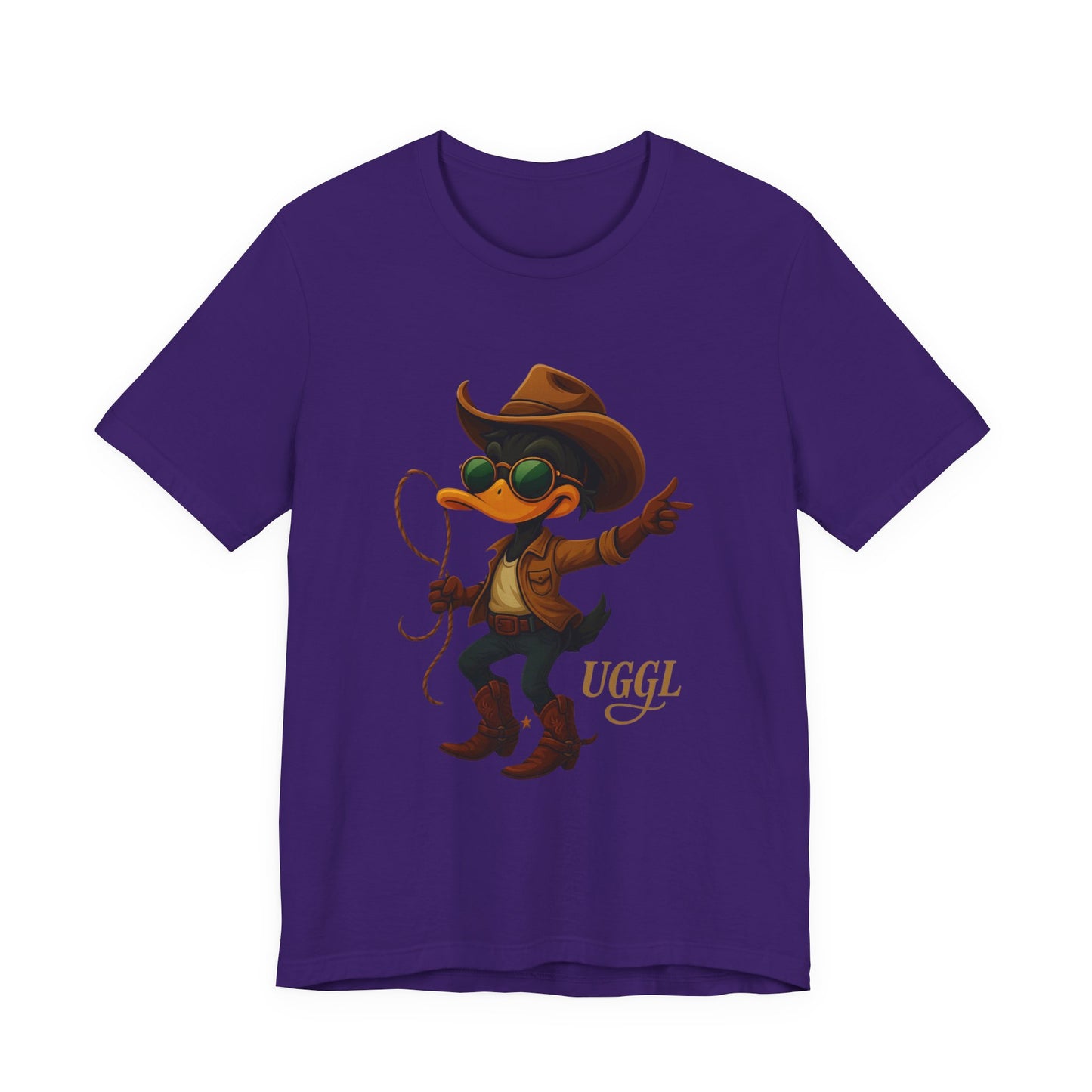 Cowboy Duck Graphic Tee - Fun T-Shirt for Animal Lovers, Casual Wear, Gift for Friends, Birthday Present, Quirky Style