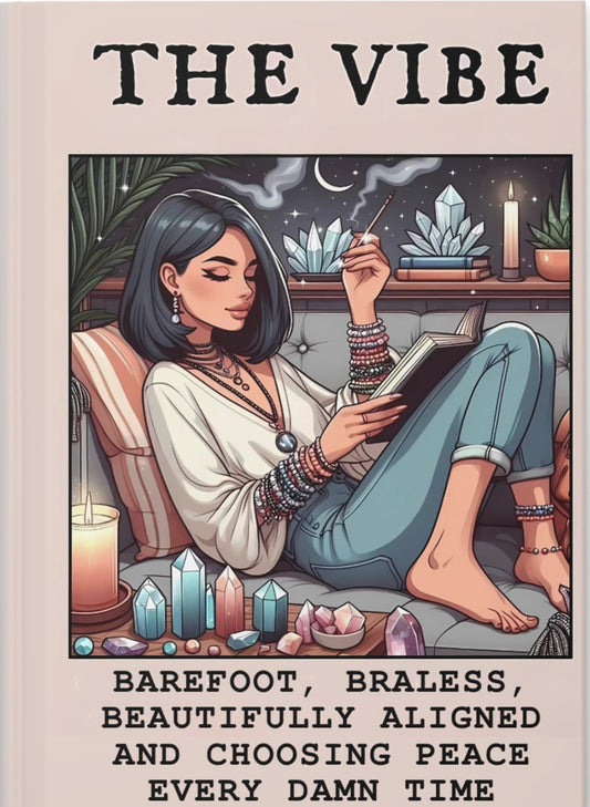 Retro Glam Hardcover Journal, Vintage Style Notebook, Chic Planner for Women, Gift for Her, Retro Aesthetic Journal