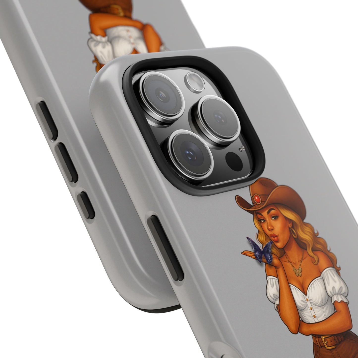 Cowgirl-Style Tough Phone Cases, Durable Phone Cover, Cute Western Phone Case, Fun Gift for Cowboys, No Questions Asked Design