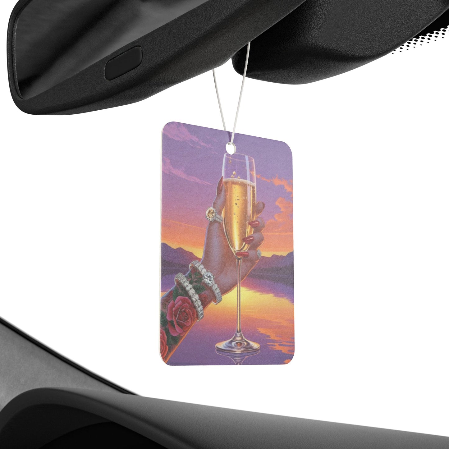 Elegant Sunset Car Air Freshener | Aromatic Gift for Relaxation, Car Decor, Home Fragrance, Party Favor, Travel Essentials