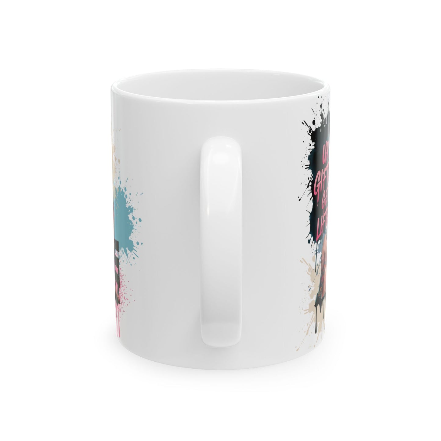 Inspirational Ceramic Mug - "UR Gifted, Get Lifted" - Perfect for Motivation, Home, Office, Gifts, and Coffee Lovers