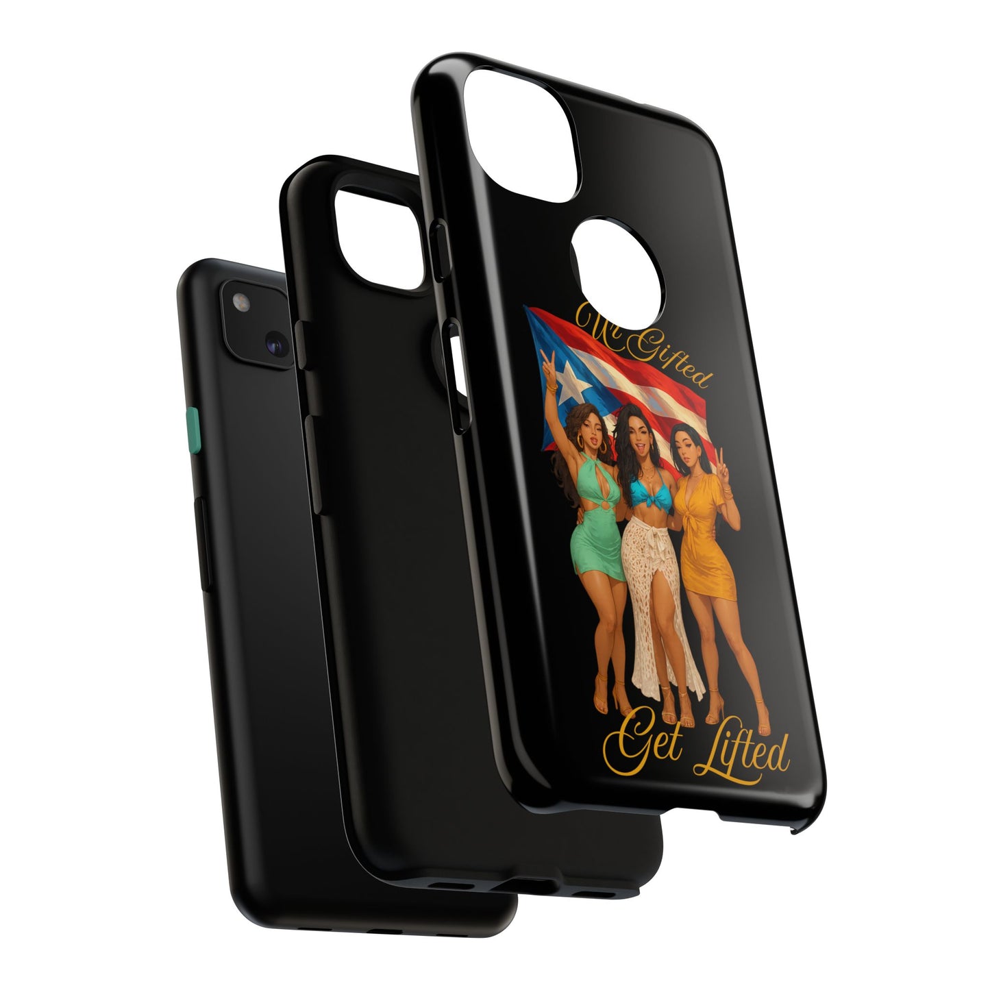 Vibrant Phone Case, Tough Cases, Puerto Rican Pride, Gift for Her, Fun Accessory, Colorful Design