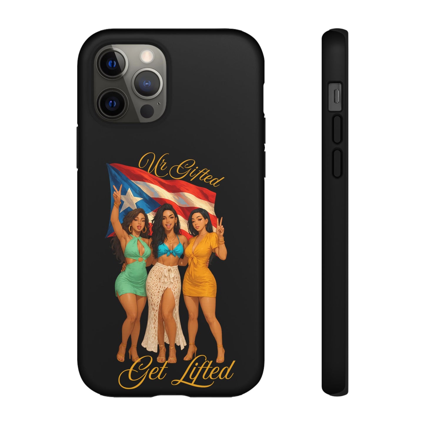 Vibrant Phone Case, Tough Cases, Puerto Rican Pride, Gift for Her, Fun Accessory, Colorful Design