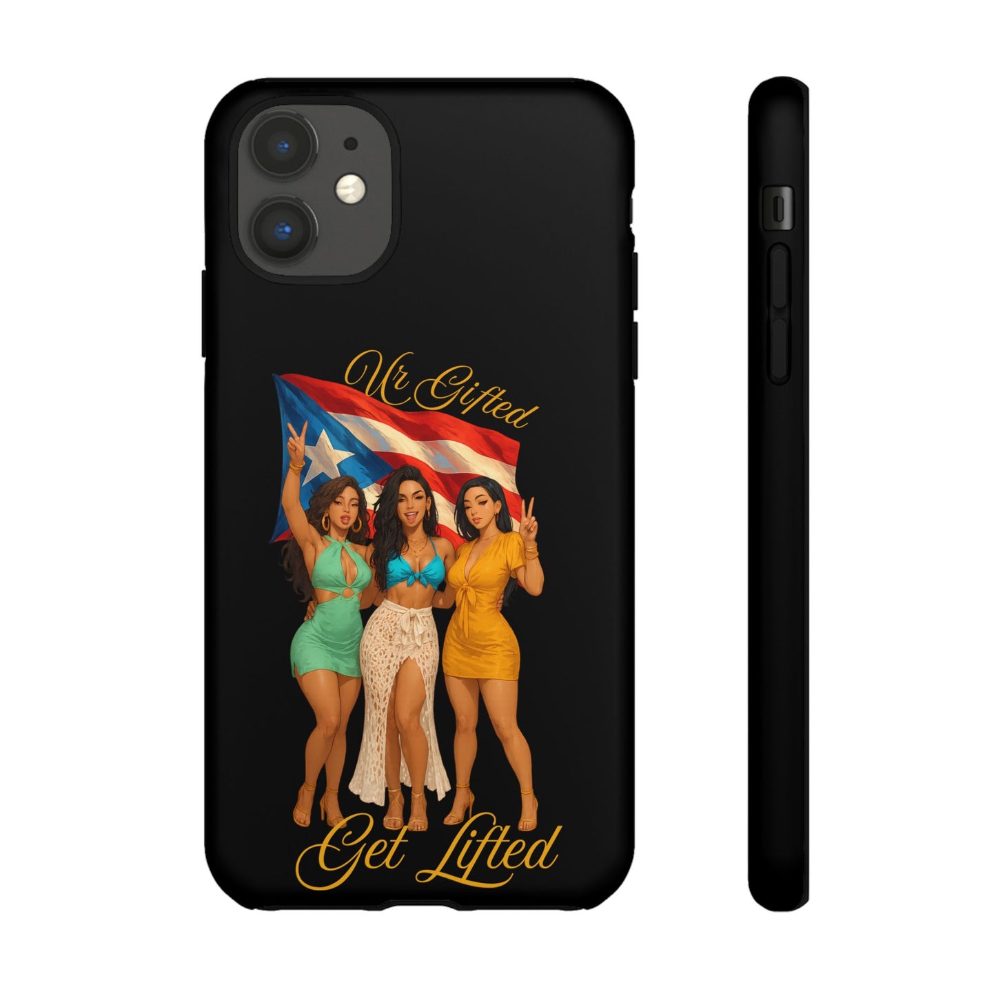 Vibrant Phone Case, Tough Cases, Puerto Rican Pride, Gift for Her, Fun Accessory, Colorful Design