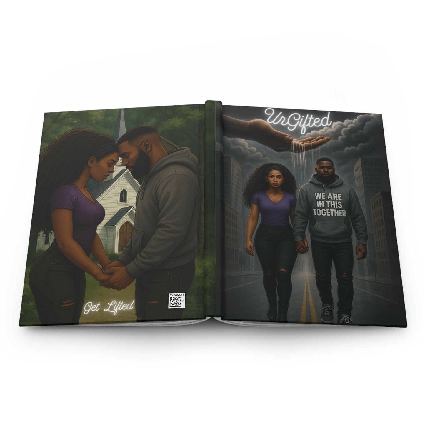 Urban Love Hardcover Journal, Inspirational Journal for Couples, Relationship Notebook, Affirmation Diary, Gift for Him and Her