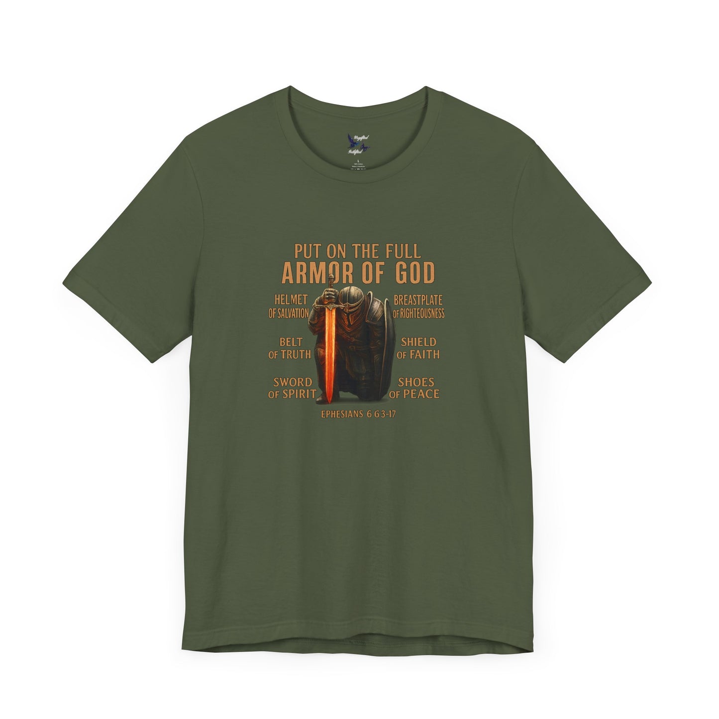 Faith-Inspired Tee, Christian Apparel, Armor of God Shirt, Spiritual Gift, Casual Comfort, Bible Verse T-Shirt
