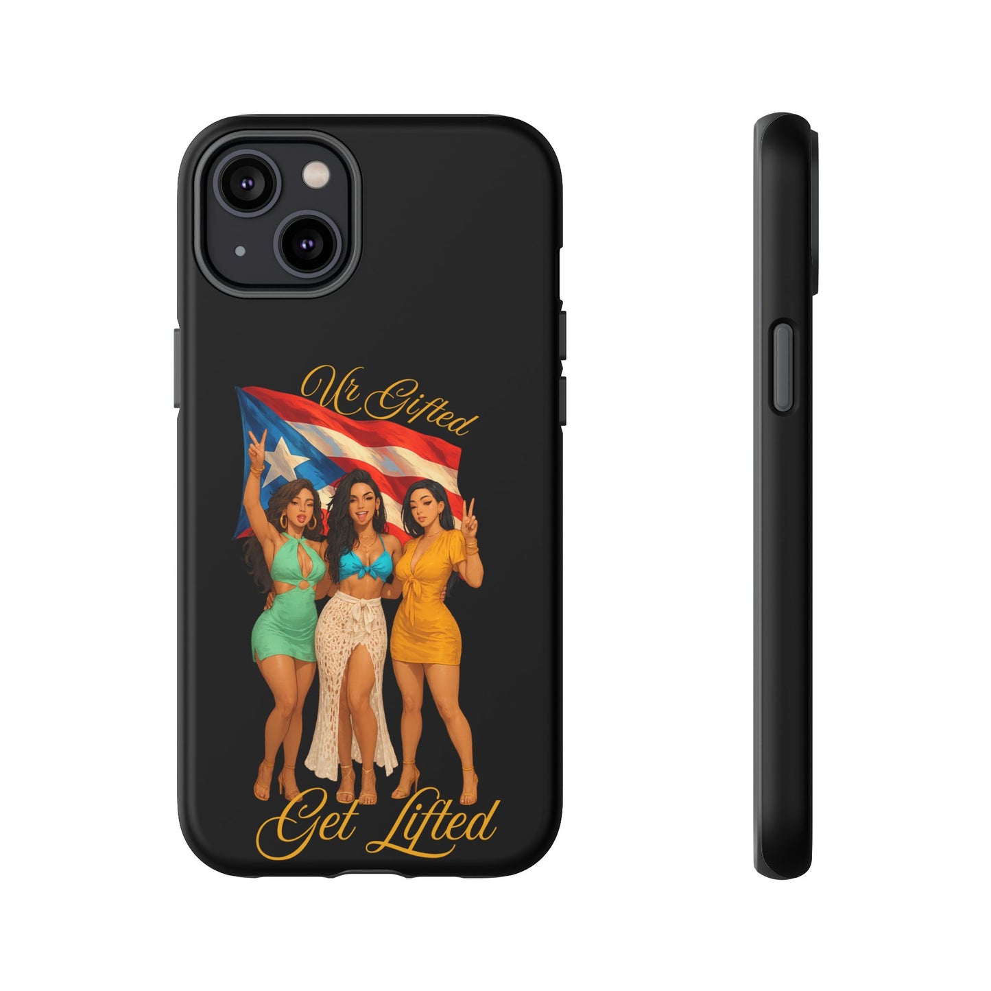 Vibrant Phone Case, Tough Cases, Puerto Rican Pride, Gift for Her, Fun Accessory, Colorful Design