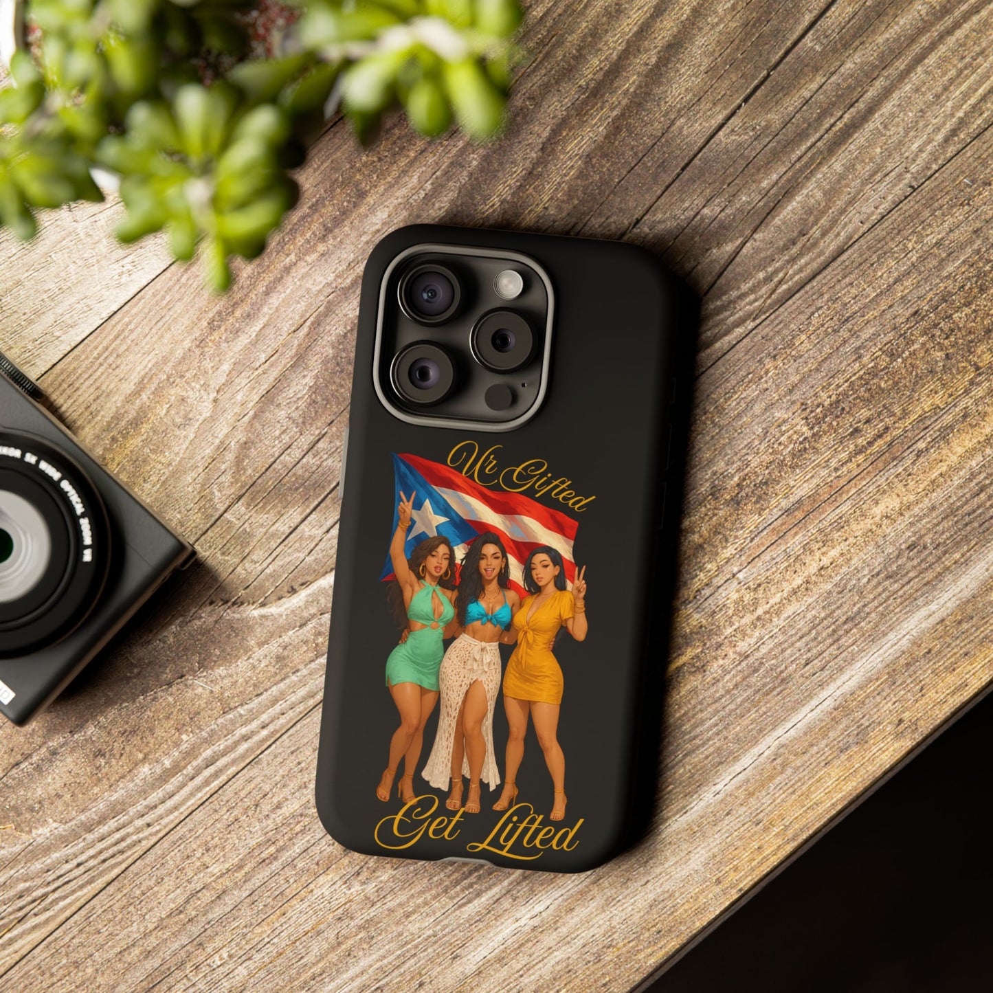 Vibrant Phone Case, Tough Cases, Puerto Rican Pride, Gift for Her, Fun Accessory, Colorful Design