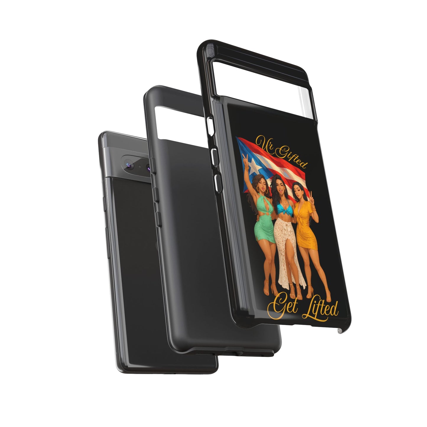 Vibrant Phone Case, Tough Cases, Puerto Rican Pride, Gift for Her, Fun Accessory, Colorful Design