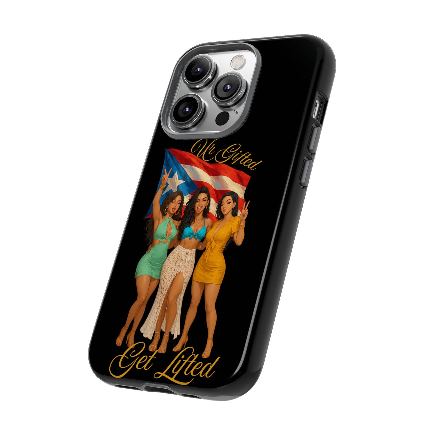 Vibrant Phone Case, Tough Cases, Puerto Rican Pride, Gift for Her, Fun Accessory, Colorful Design