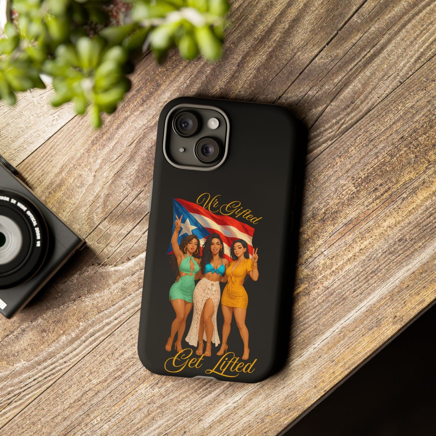 Vibrant Phone Case, Tough Cases, Puerto Rican Pride, Gift for Her, Fun Accessory, Colorful Design