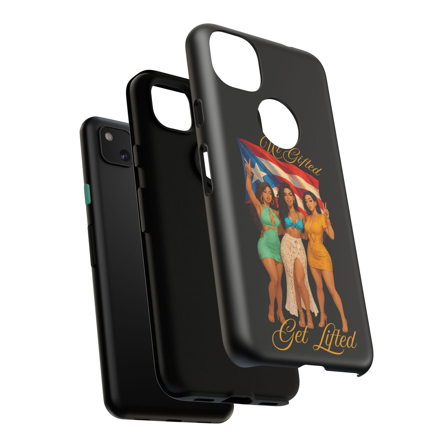 Vibrant Phone Case, Tough Cases, Puerto Rican Pride, Gift for Her, Fun Accessory, Colorful Design