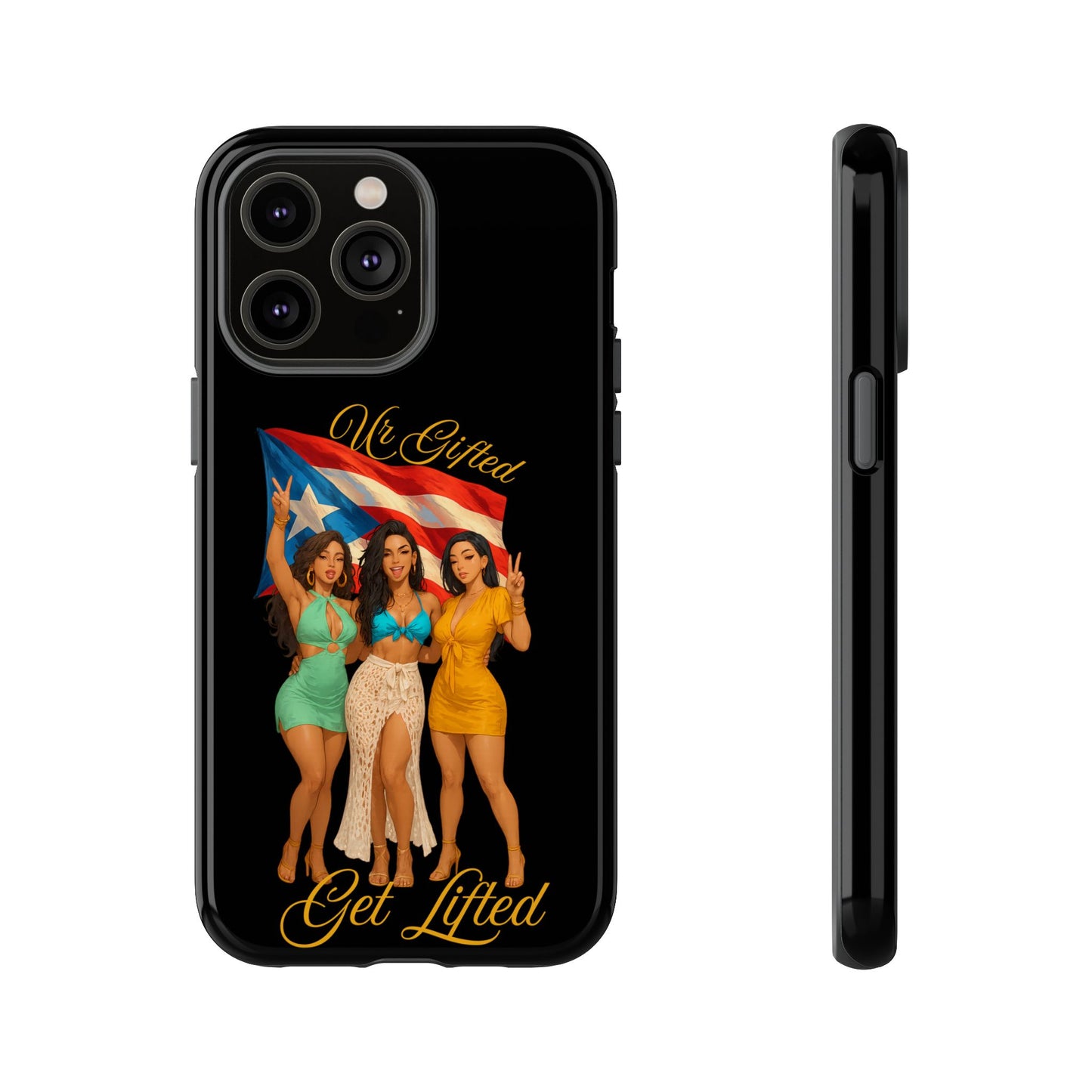Vibrant Phone Case, Tough Cases, Puerto Rican Pride, Gift for Her, Fun Accessory, Colorful Design