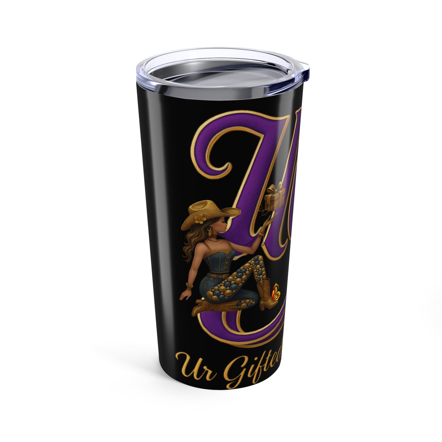 Ur Gifted Get Lifted Tumbler - 20oz Insulated Drinkware, Gift for Veterans, Outdoor Adventures, American Pride, Eagle Lover Gift