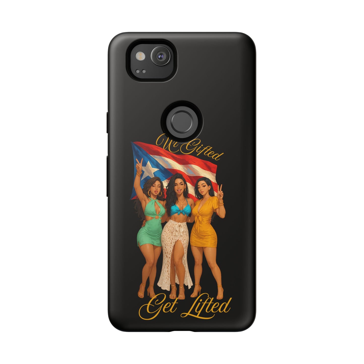 Vibrant Phone Case, Tough Cases, Puerto Rican Pride, Gift for Her, Fun Accessory, Colorful Design