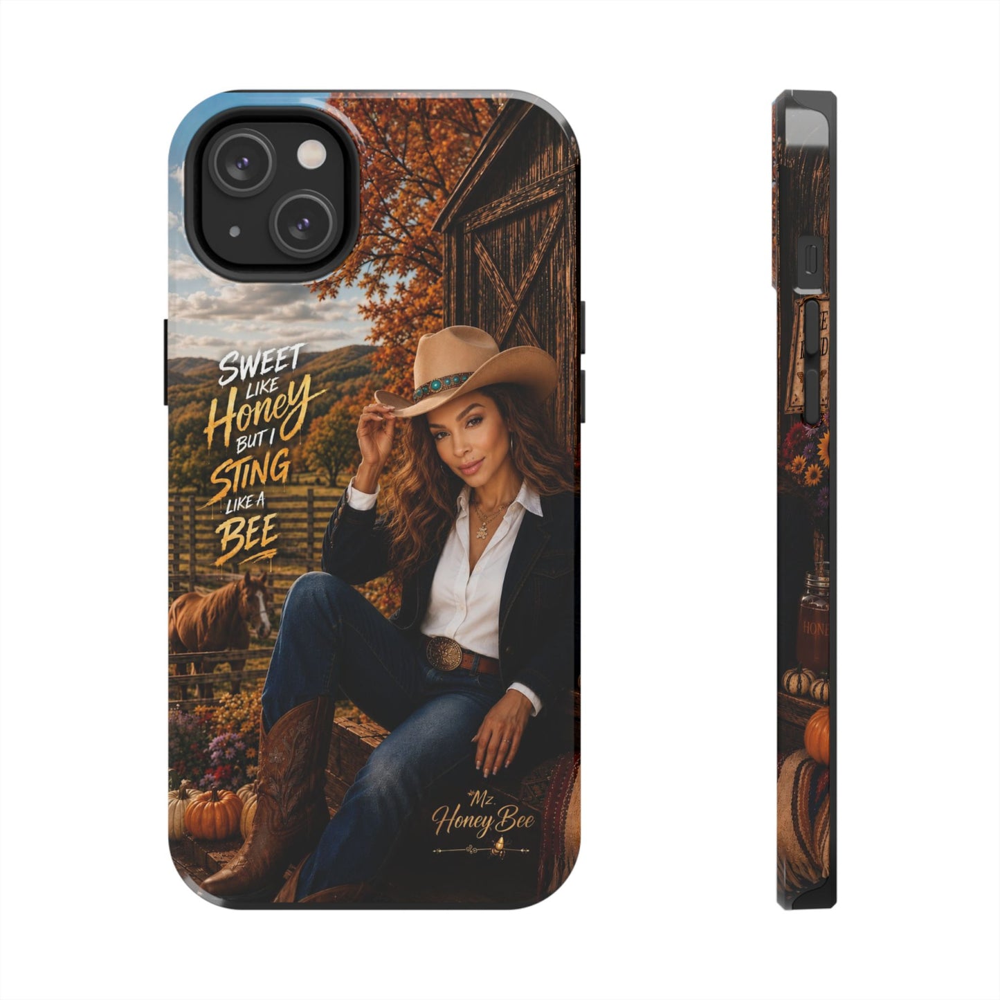 Cowgirl 'Sweet Like Honey But I Sting Like A Bee' Tough Phone Case