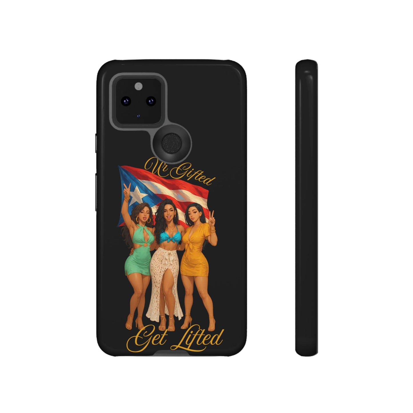 Vibrant Phone Case, Tough Cases, Puerto Rican Pride, Gift for Her, Fun Accessory, Colorful Design
