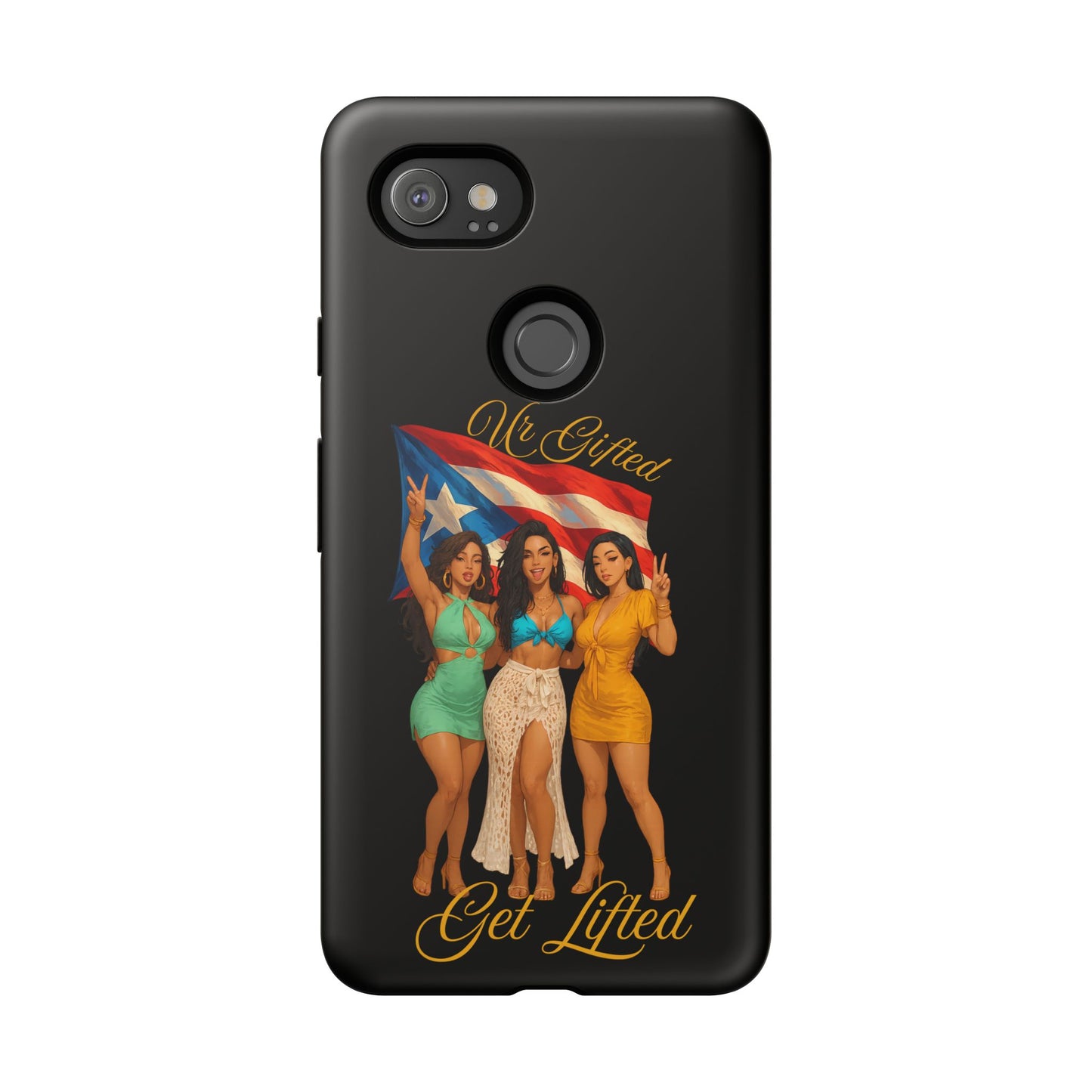 Vibrant Phone Case, Tough Cases, Puerto Rican Pride, Gift for Her, Fun Accessory, Colorful Design