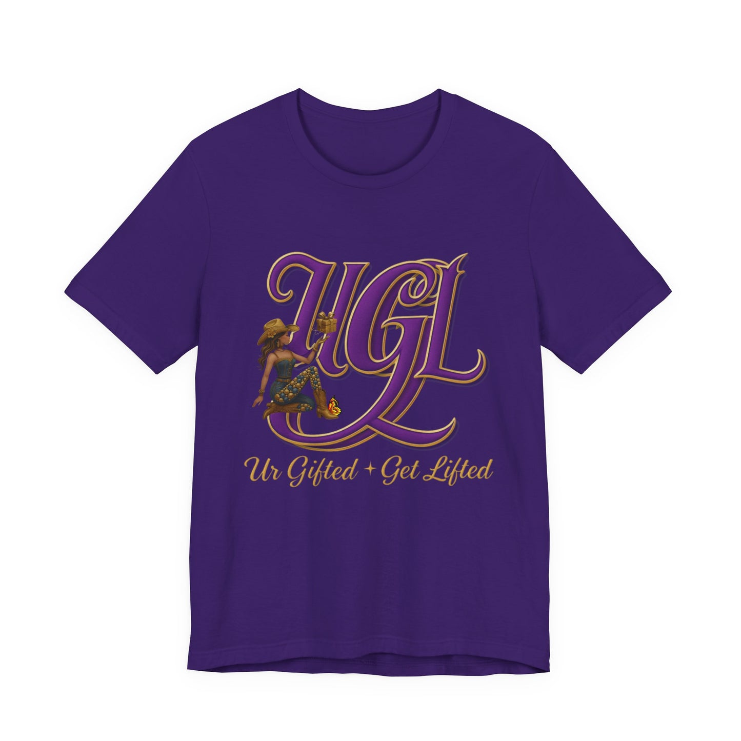 Ur Gifted Get Lifted Graphic Tee - Ur Gifted & Get Lifted, Casual Wear, Gift Idea, Inspirational Apparel, Summer Outfit, Street Style