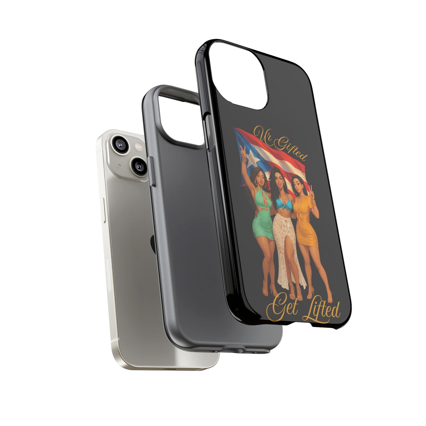 Vibrant Phone Case, Tough Cases, Puerto Rican Pride, Gift for Her, Fun Accessory, Colorful Design