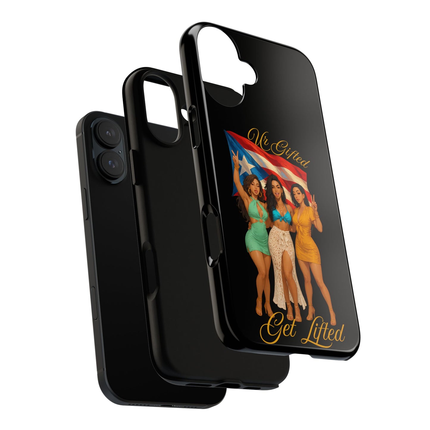Vibrant Phone Case, Tough Cases, Puerto Rican Pride, Gift for Her, Fun Accessory, Colorful Design