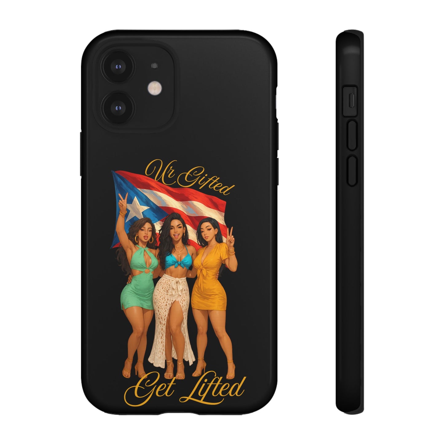 Vibrant Phone Case, Tough Cases, Puerto Rican Pride, Gift for Her, Fun Accessory, Colorful Design