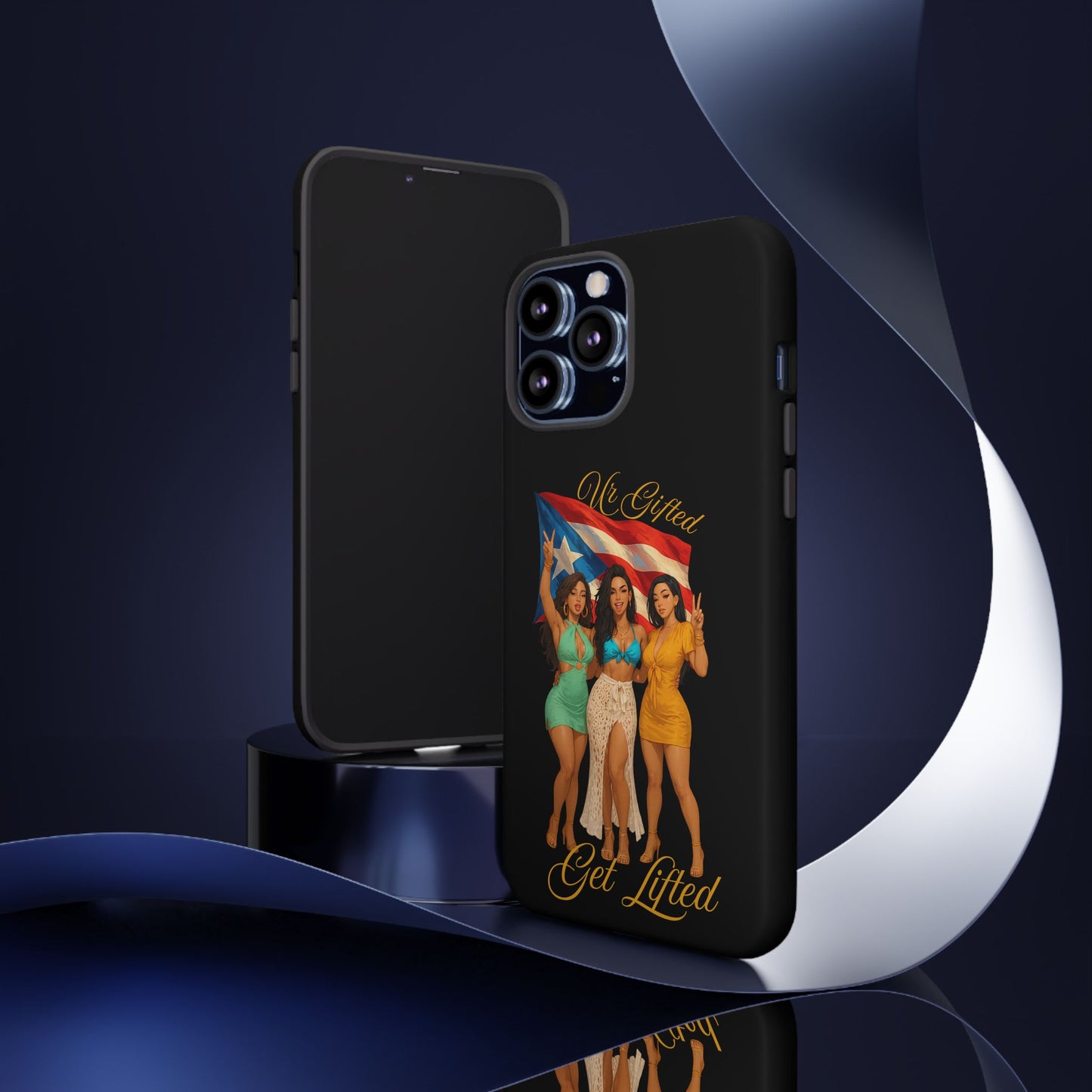 Vibrant Phone Case, Tough Cases, Puerto Rican Pride, Gift for Her, Fun Accessory, Colorful Design